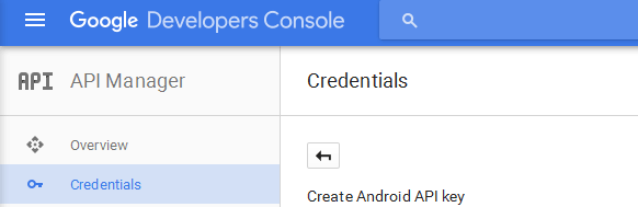 Google Developer Console